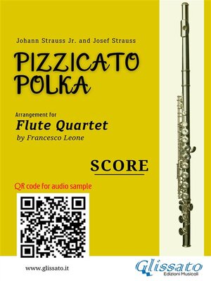 cover image of Flute Quartet Score of "Pizzicato Polka"
